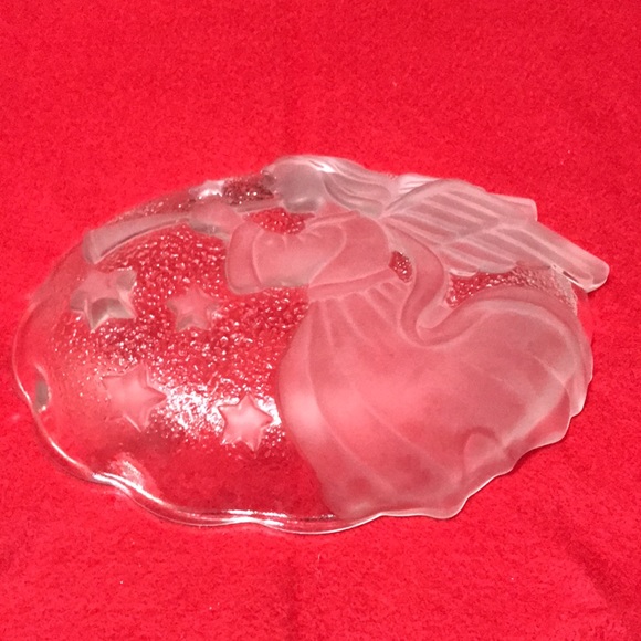 Mikasa Crystal Angel Song Vintage Frosted Dish - Picture 2 of 2